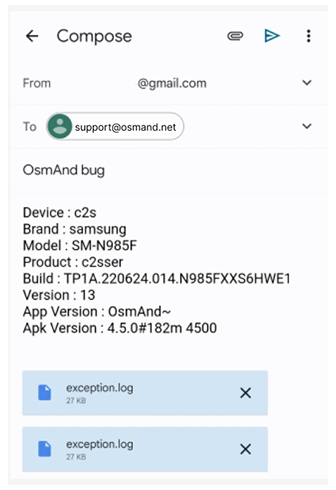 Absturzprotokolle von Android senden 2