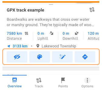 Track Kontextmenü Übersicht Android 3