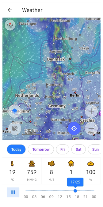 Wetter-Dashboard Android 2