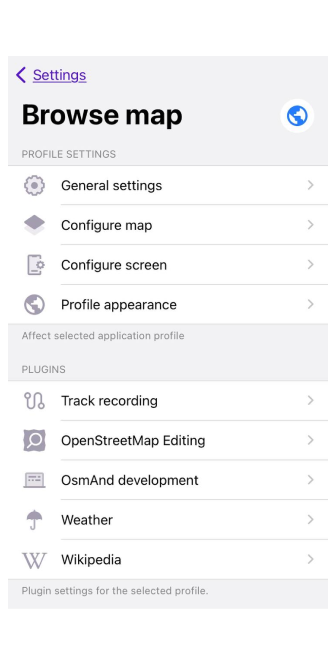 Paramètres plugin iOS 2