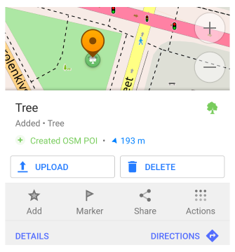 Télécharger un POI Android