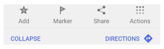 Menu Actions Android