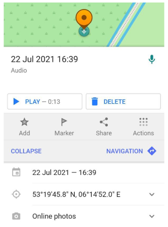 Menu contextuel du plugin audio vidéo