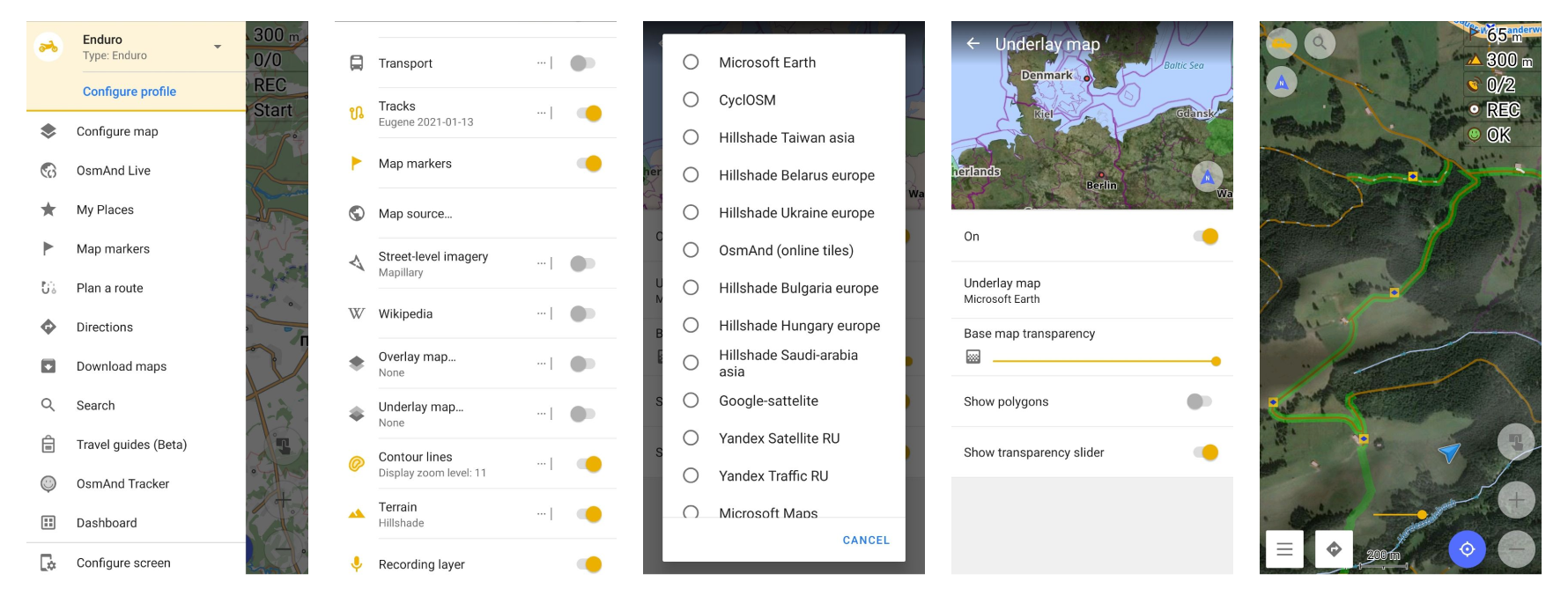 Configurer la sous-couche / superposition Android