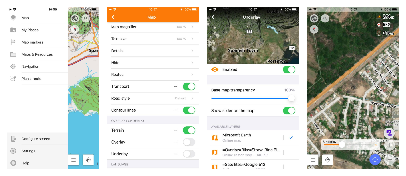 Configurer la sous-couche / superposition iOS