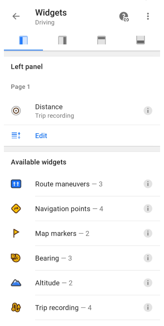 Menu de l&#39;écran de configuration