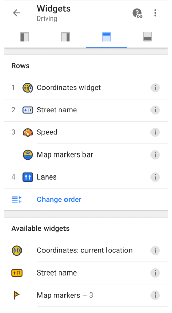 Menu de l&#39;écran de configuration