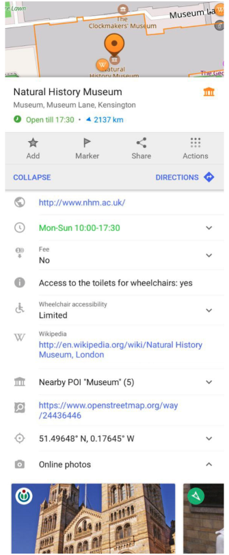 Menu contextuel Android