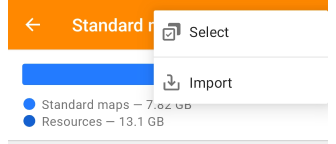 Options de catégorie locale Android 2