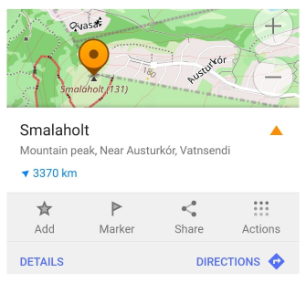 Menu contextuel Android