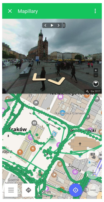 Vue de rue Mapillary