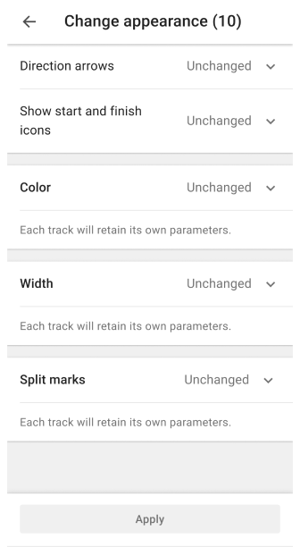 Apparence Android