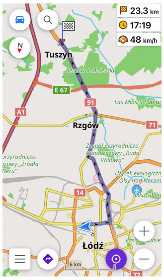 Écran de navigation iOS 1