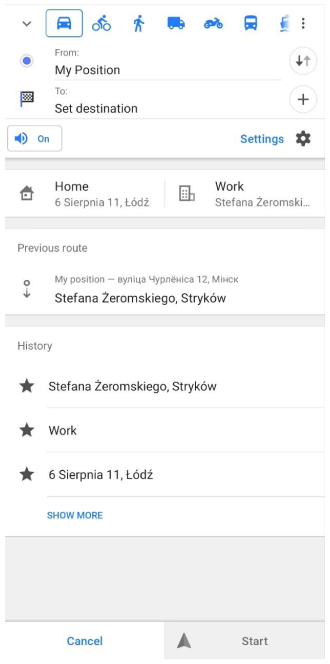 Menu Navigation Android 1