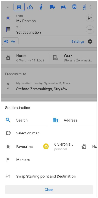 Menu Navigation Android 2