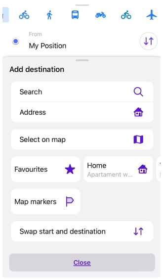 Menu Navigation iOS 2