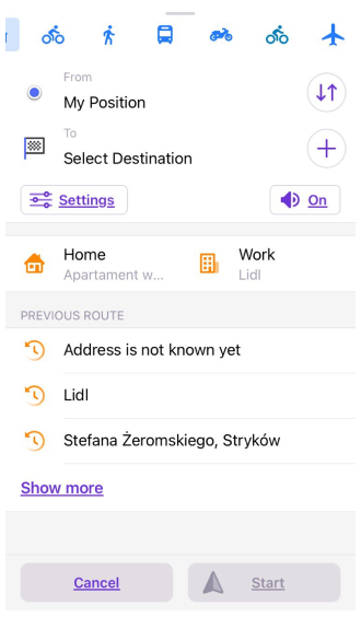 Menu Navigation iOS 1