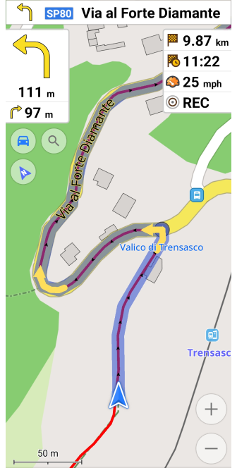 Paramètres de navigation Android