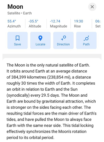 Informations sur l'objet