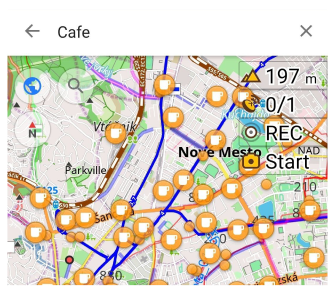 Résultat de recherche de POI