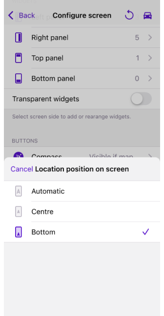 Position d&#39;affichage Android
