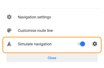 Simuler la navigation Android