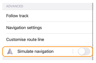 Simuler la navigation iOS