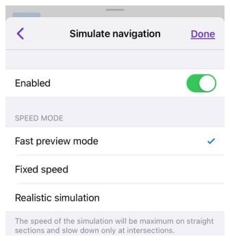 Simuler la navigation iOS