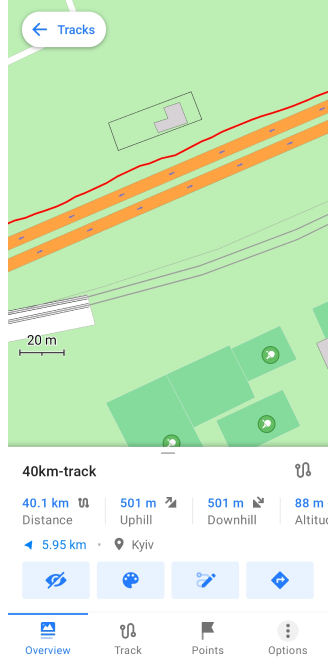 Aperçu de l&#39;apparence de la trace Android