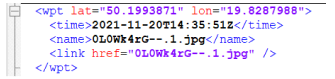 Point de passage dans un fichier GPX
