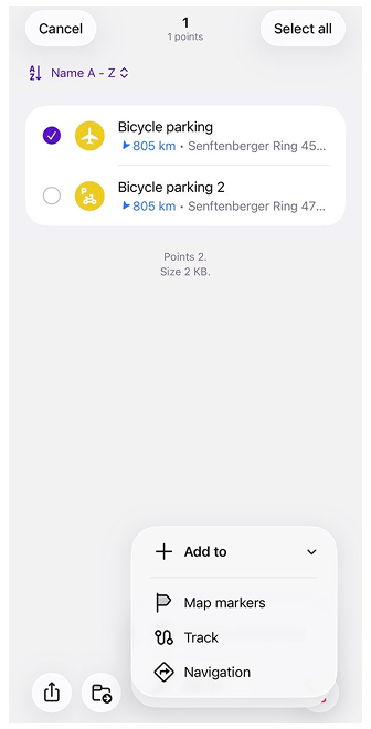 Azioni Preferiti iOS