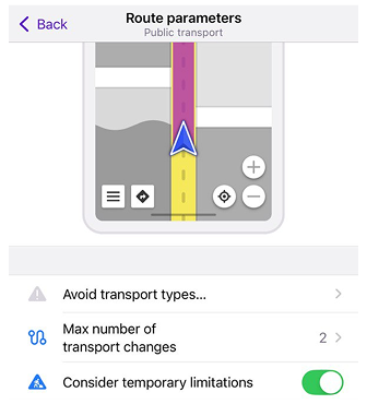 Numero massimo di cambi di trasporto