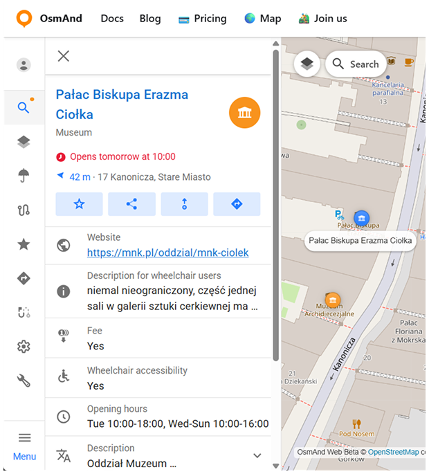 Menu contestuale PDI