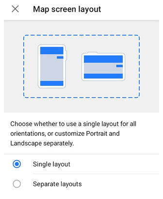 Layout Schermata Mappa