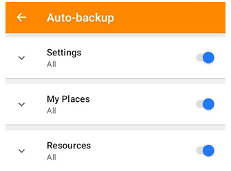 Automatische back-up Android