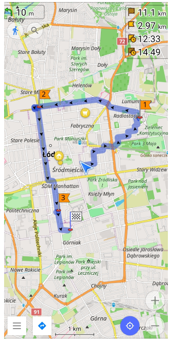 Verschil markering navigatie Android