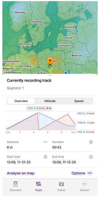 Opname voltooien in iOS