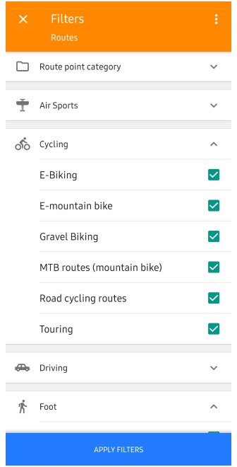 Routes op de grond