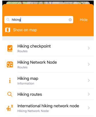 Routes op de grond