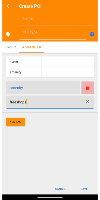 POI etiketi ekle Android