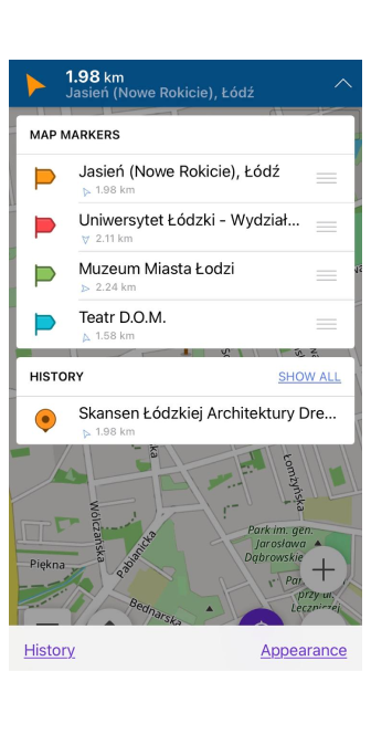Список маркерів iOS