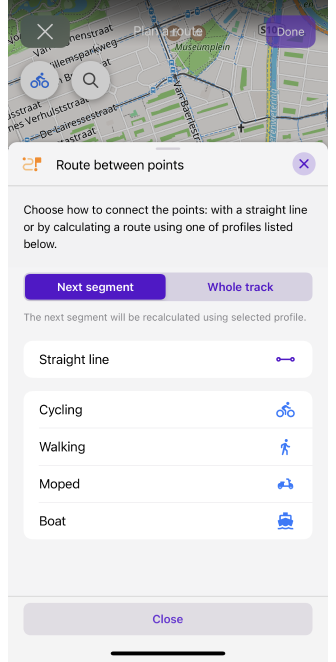 Планування маршруту iOS
