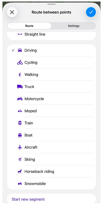 Планування маршруту ios