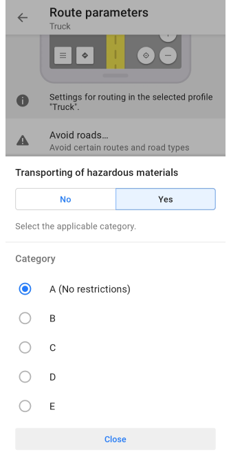 Перевезення небезпечних матеріалів Android