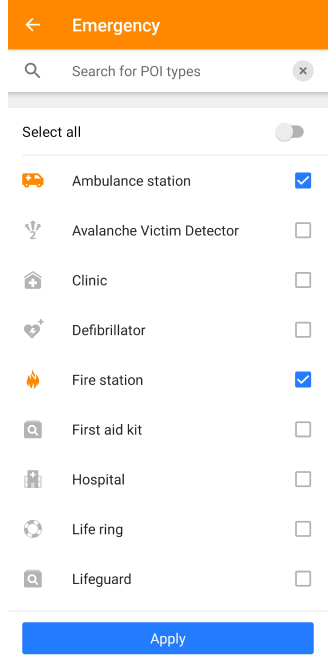 Користувацький пошук Android