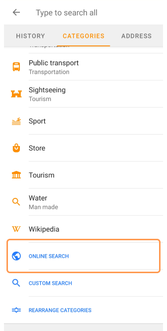 Пошук POI Android