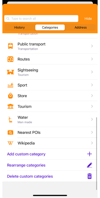 Пошук POI iOS