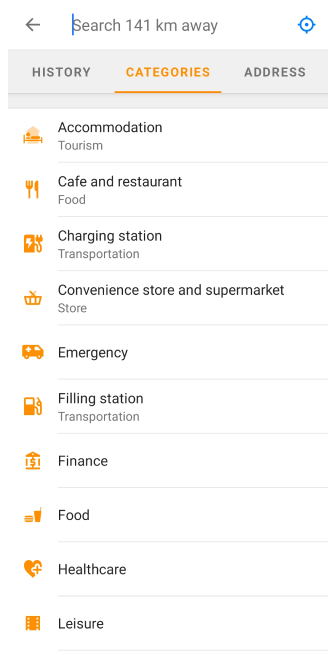 Пошук POI Android