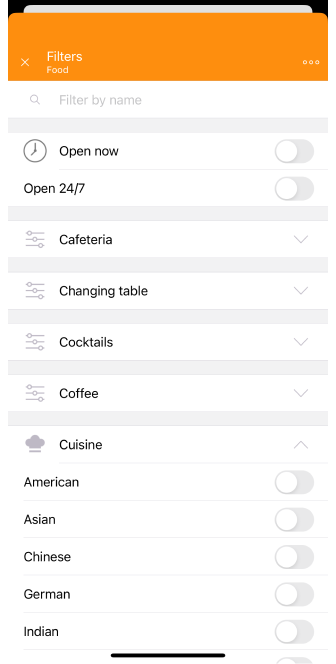 Пошук POI iOS