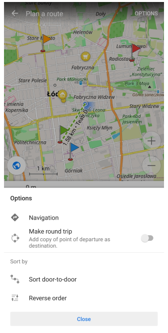 Альтернативне сортування маркерів Android 3